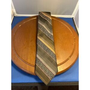 Galleria Collection by Damon Brown Men's Polyester Silk Blend Tie Stripe Necktie